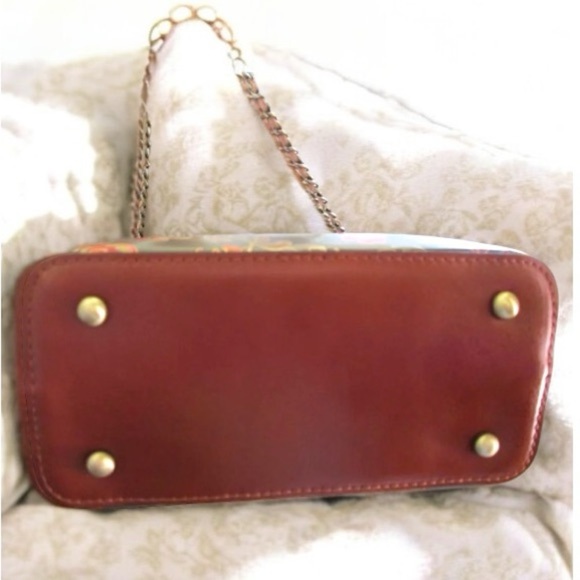 MWT Patricia Nash Leather Ledra Bucket Bag in Italian Floral Paisley - Picture 5 of 6